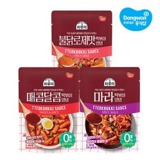 하루미 떡볶이 양념 130g x10개 /매콤달콤/마라/불닭로제/떡볶이소스