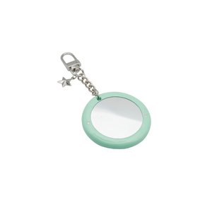 round star mirror key ring-mint