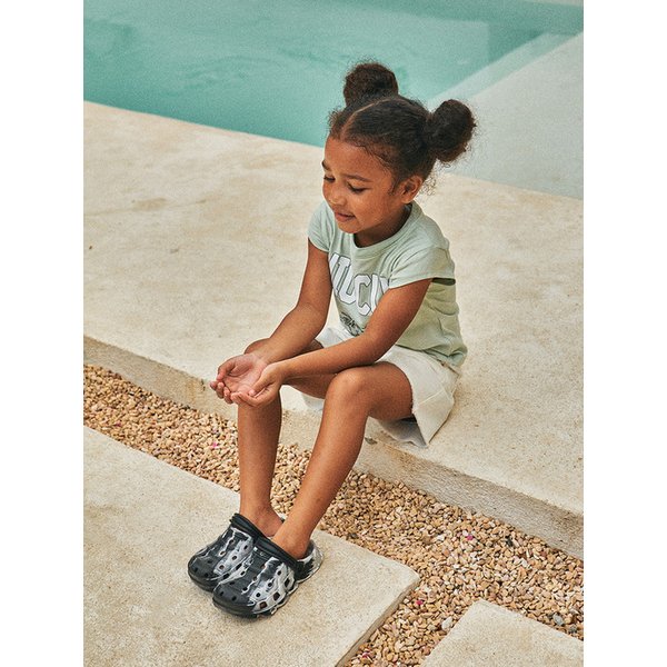 마블링 샌들 black