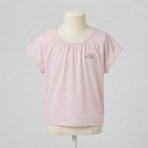노스페이스 키즈 걸즈 아이스맥스 반팔 티 SOFT_PINK NT7US31S