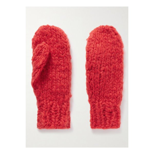 수지 콘디 미레 골지 캐시미어 벙어리장갑 레드 46376663162907332