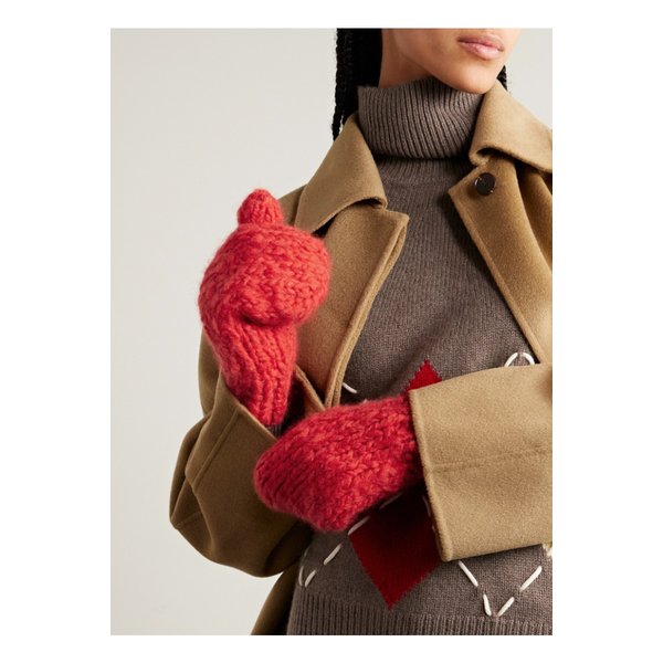 수지 콘디 미레 골지 캐시미어 벙어리장갑 레드 46376663162907332