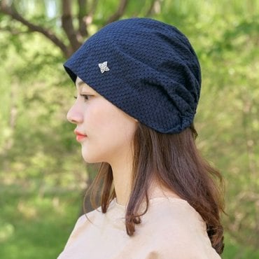 hat'scompany 매니홀큐빅던트 여성 비니 두건 머리 항암모자 조리모 위생모