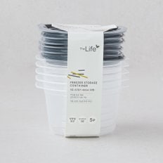 더라이프 냉동 보관용기 460ml(원형)5P