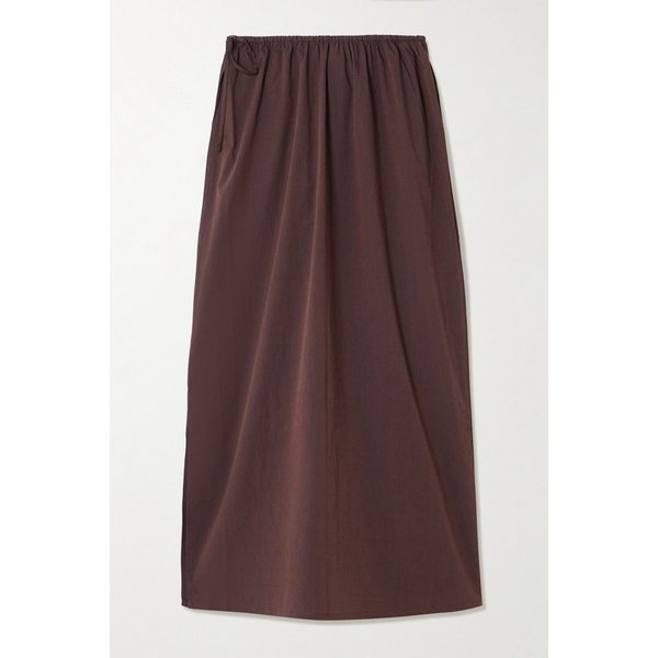 데이지 스튜디오 미드 데이 코튼 포플린 드로우스트링 미디 스커트 46376663162961565