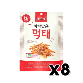 바람맞은먹태 청양불닭맛 안주스낵 25g x 8개