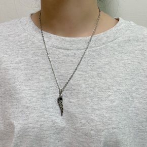 국산 날개 깃털 엔틱 목걸이  펜단트 패션목걸이   0726