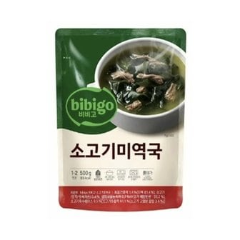 비비고 CJ 비비고 소고기 미역국 500g x 10개