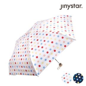 지니스타 스마일도트 UV차단 5단슬림 우산 양산 IUJSU50032