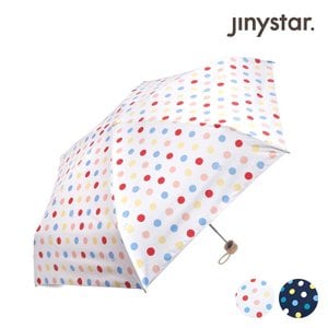 신세계라이브쇼핑 지니스타 스마일도트 UV차단 5단슬림 우산 양산 IUJSU50032