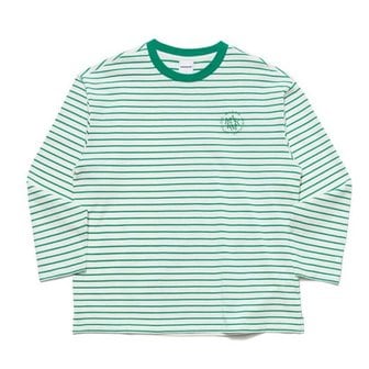 마크엠 STRIPE LONG SLEEVE T-SHIRTS_GREEN MGIBB8733