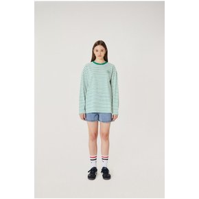 STRIPE LONG SLEEVE T-SHIRTS_GREEN MGIBB8733