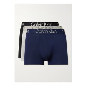 Calvin Klein 울트라 소프트 모던 스트레치 모달 트렁크 3p 세트 블루 1647597338011714