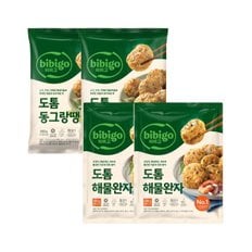 CJ제일제당 비비고 도톰동그랑땡 560g x2개+도톰해물완자 510g x2개