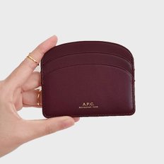 A.P.C. Demi Lune Calfskin Card Wallet PXAWV-F63270 GAE 아페쎄 카프스킨 데미룬 카드 지갑