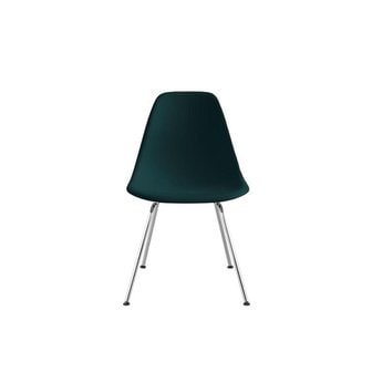 허먼밀러 [허먼밀러 공식딜러] Eames Molded Plastic Side Chair, 4-Leg (Evergreen/Chrome)