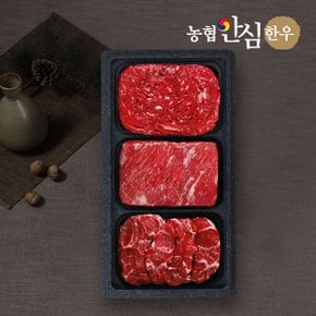 1등급 정성가득정육세트 (국거리+불고기+사태)/팩당400g/총1.2kg