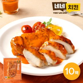 [네네치킨] 네꼬닭 레드마요맛 순살 닭다리 100g 10팩