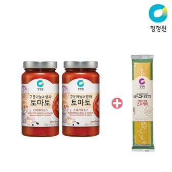 청정원 토마토 스파게티소스 600gx2개 + 스파게티면 250gx2개