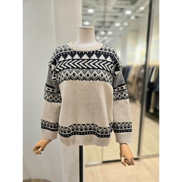 [부산점] 자카드 패턴 니트(PQ4KL161)