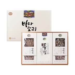 [명절이후 순차발송][바다소리] 특선보람1호(세멸+올리브유 구이돌김 6봉+중멸) (쇼핑백동봉)