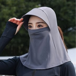 1+1 M20 썬캡 바라클라바 머리 모자 등산 골프 물놀이 모자 자외선차단 햇빛가리개 전면마스크