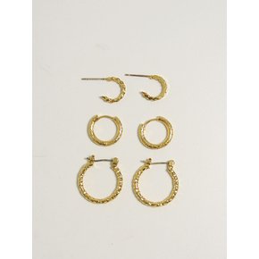 베이직 후프 이어링 세트_01 Basic Hoop Earrings set_01 (3 set)