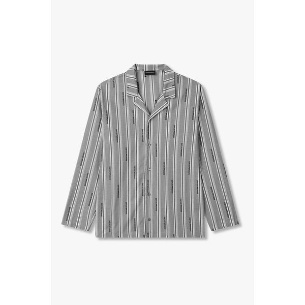 남성 자수 로고 패턴 파자마 세트 0815339005000