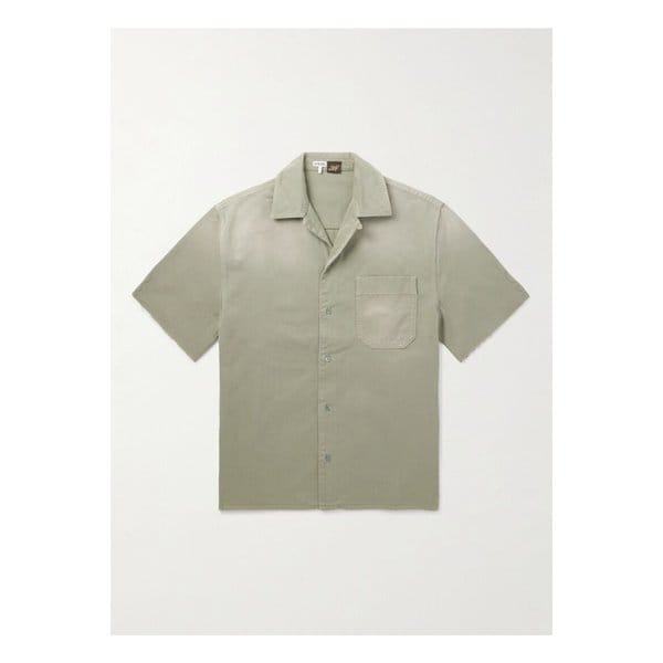 파울라 이비자 컨버터블 칼라 로고 프레이 코튼 트윌 셔츠 46376663162864669