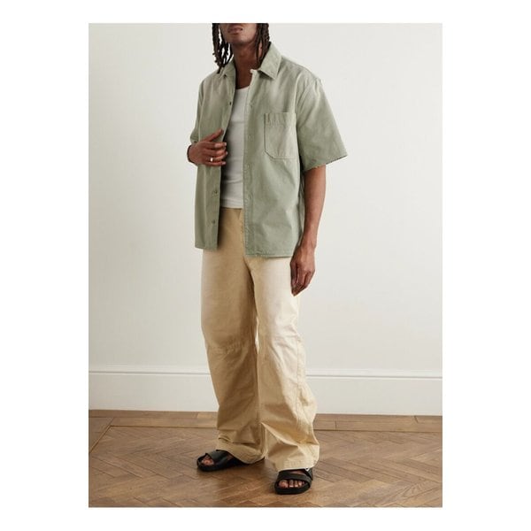 파울라 이비자 컨버터블 칼라 로고 프레이 코튼 트윌 셔츠 46376663162864669