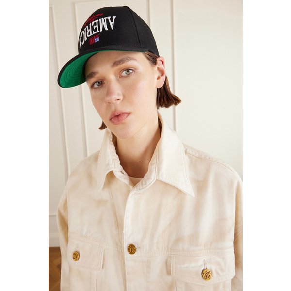 윌리 차바리아 커뮤니티 센터 자수 코튼 캡 블랙 46376663162977464