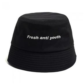 프레시 안티 유스 LOGO BUCKET HAT -BLACK