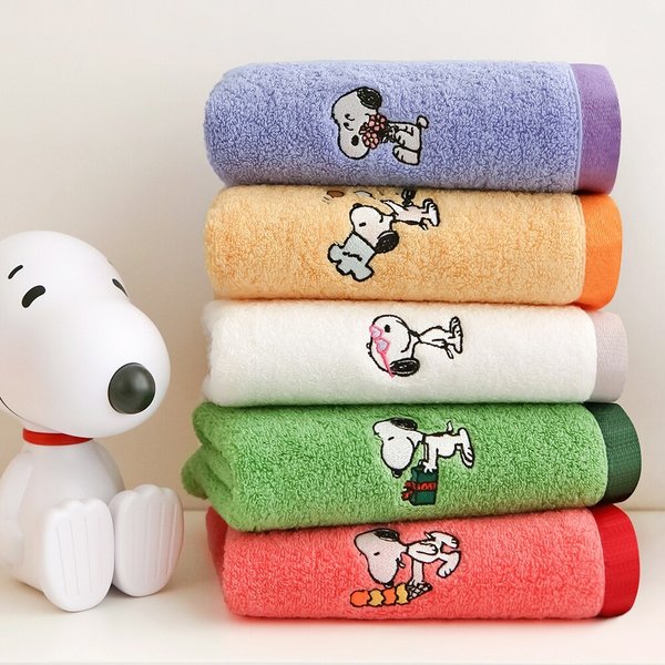 스누피 조이풀 150g 세면타월 5매 선물세트 (전용박스+쇼핑백)