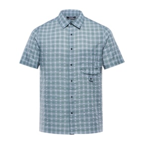 [M시어체크하프셔츠1]23S/S 더운여름에 입을 수 있는 남성 하절 체크 반팔 시어서커 셔츠