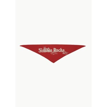 샵아모멘토 시몬로샤 25FW Graphic Logo Knit Neckerchief W/ Daisy Emb (3 Colors)