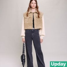 페이크퍼 메시 자켓[Upday 관부가세 배송비 포함]마쥬 MAJE 여성 CASHMERE JACKET MFPBL00697