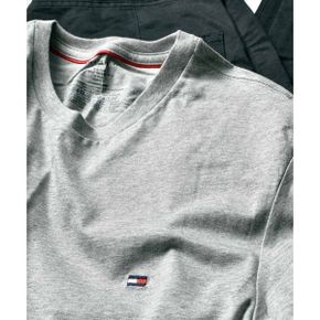 코어 플래그 크루넥 스웨트 맨투맨 넥 티셔츠 09T3139 원 포인트자수 빅실루엣 루즈