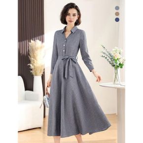 로멀 카라넥 스트랩 반오픈 원피스_P406478094
