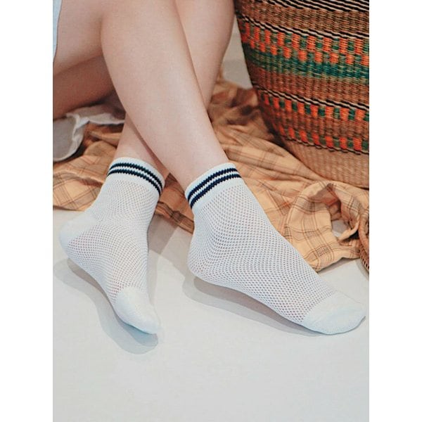 Sailor Daily Two Line Mesh Socks (6컬러)