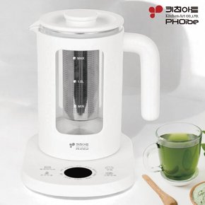키친아트 포이베 티메이커 KA-JS1802 전기포트 1.5L 스텐거름망 내열유리 더치조작부