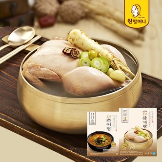  [원할머니] 삼계탕 800g x2팩 + 명품 추어탕(우거지) 510g x2팩