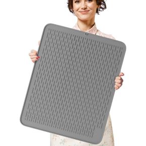 미국 옥소 실리콘 매트 엑스트라 라지 30 inch by 24 heavy duty dish drying mat 그레이 XL 30x