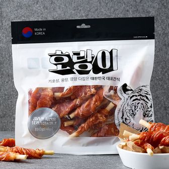 펫프렌즈 호랑이 독 콜라겐 치킨롤 닭가슴살&밀크 180g