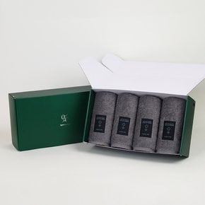 송월타올 1퍼센테이지 블랙라벨 그레이솝 항균200g 타올 4P 선물세트