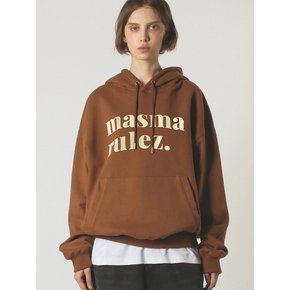 MSMRZ big logo hoodie_brown