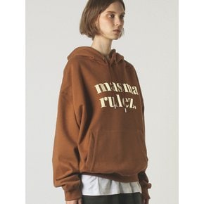 MSMRZ big logo hoodie_brown