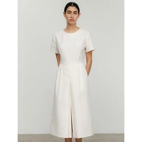 front slit dress-ivory