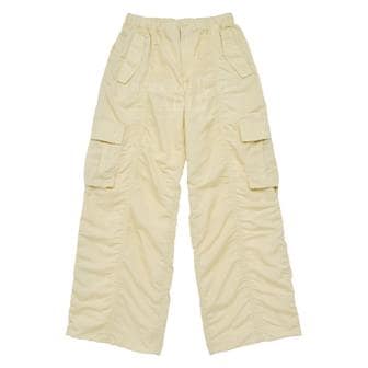 아크메드라비 PLATED NYLON CARGO WIDE PANTS YELLOW-플레이티드