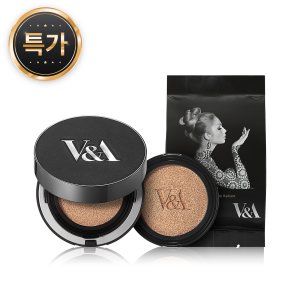 V&A Beauty 롱 웨어 쿠션 파운데이션 래디언트 쿠션 본품 15g + 리필 15g