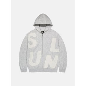 Capital Zip Up Hoodie Heather Grey